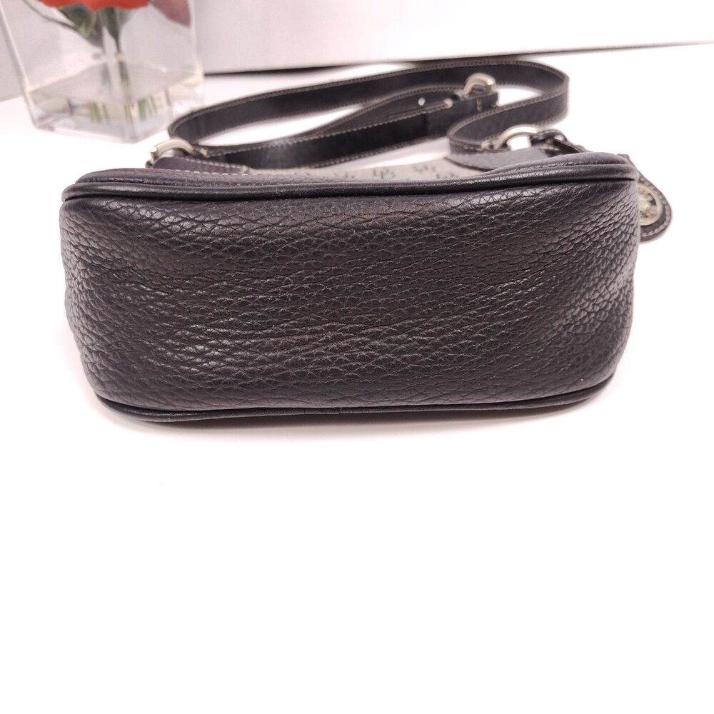 Vtg Dooney & Bourke Leather & Canvas All Weather Signature DB Logo W/ Charm Y2K - Picture 4 of 13